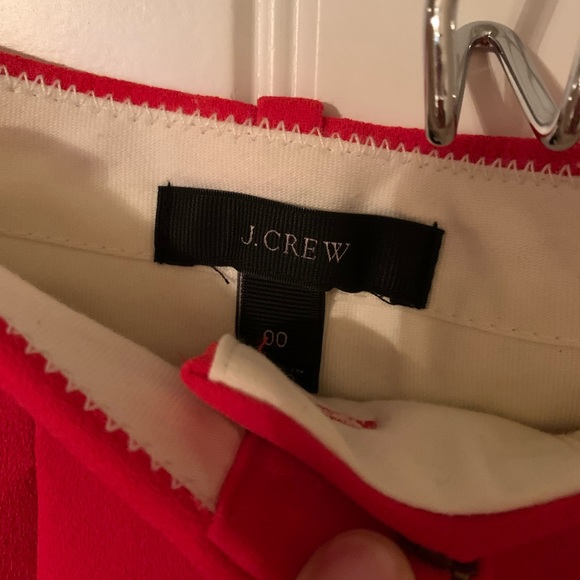 J Crew red pleated trouser shorts - Picture 2 of 3